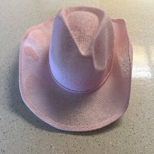 Pink Mesh Women's Cowboy Hat